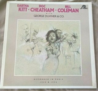 Eartha Kitt/doc Cheatham/bill Coleman.  Paris,  1950 & 1956 Lp Rare Jazz Vg,