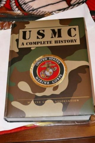 Us Marine Corps Military Usmca Complete History Book,  Rare Large Book - Great