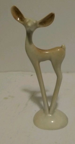 Vintage Roselane Standing Deer Figurine Mid - Century Modern Deco Style Rare