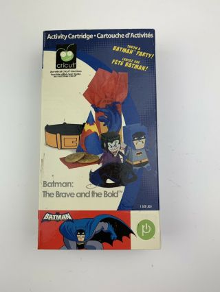 Cricut Cartridge Batman The Brave And Bold Linked Dc Comics Provo Craft Rare