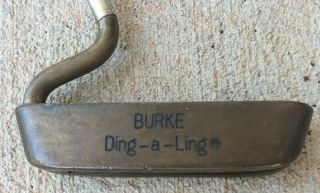 Burke Ding - A - Ling Putter Brass Tuning Fork Extremely Rare Lh Or Rh