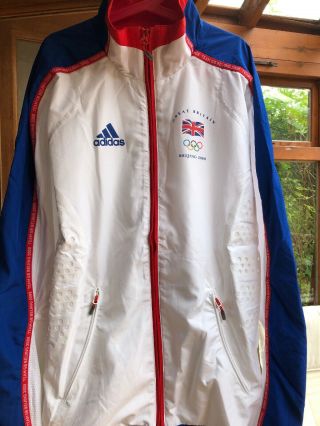 Beijing 2008 Olympics Official Team Gb Adidas Jacket For Medal Ceremony Rare