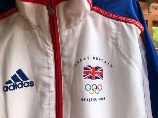 beijing 2008 olympics Official TEAM GB Adidas Jacket For Medal Ceremony RARE 2