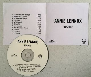 Annie Lennox Bare Rare French Promo Cdr Eurythmics 2003