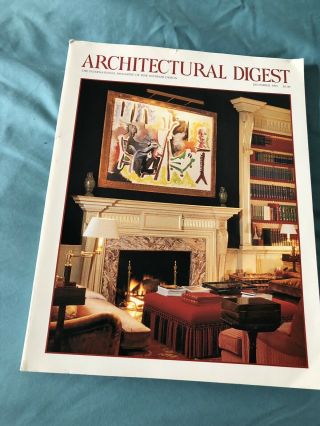 Architectural Digest,  December 1995 Rare Issue Leslie Wexner Jeffrey Epstein