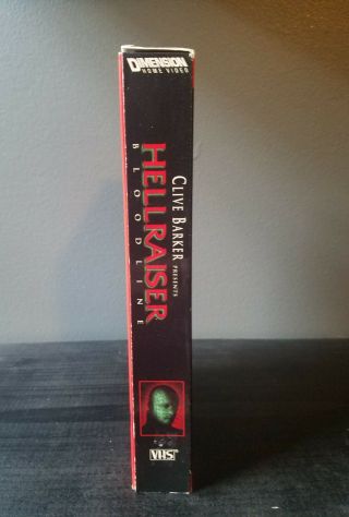 Hellraiser Bloodline VHS Demo Tape rare horror 4