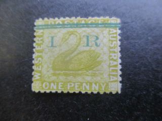 Western Australia Stamps: I.  R Overprint - Rare (f218)