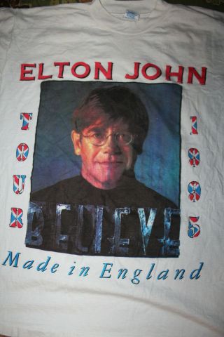 1995 Elton John Believe Tour Shirt Xl Concert Summer Rare
