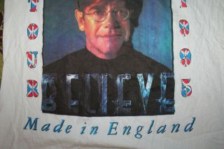 1995 Elton John Believe Tour Shirt XL Concert Summer Rare 3