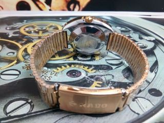 Rare Golden Rado Diastar DD Gent ' s Automatic Wrist Watch 8