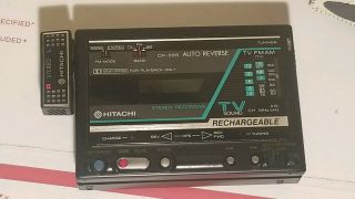 Rare Hitachi CP - 55R AM FM TV Cassette Player Recorder See Details 4