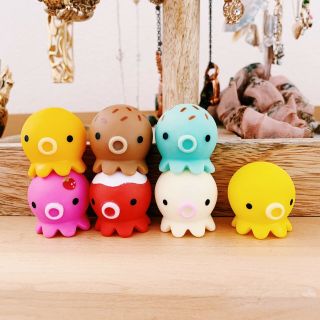 Rare Discontinued Takochu Ice Cream 7 Pc Set Japan Pine Octopus Toys