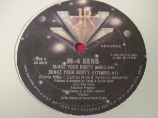 Rare Miami Bass Electro Rap 12 " M - 4 Sers - Shake Your Booty - Joey Boy - Jr 6015