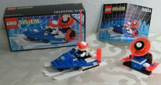 Rare Complete Vintage Lego Space Ice Planet Celestial Sled 6834 W Box,  Instruct