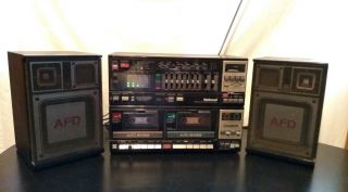 Vintage National (panasonic) Rx - Cw200 Fm Stereo Cassette Boombox Rare