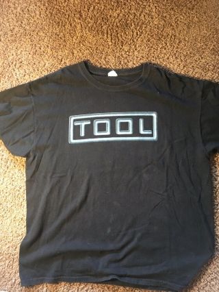 Vtg Tool Band Tee Shirt Los Angeles Ca L,  Double Sided Black Rare Metal 90sy2k
