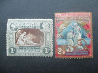 Nsw Stamps: Consumptives Set Rare (f263)