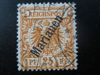 Marianen German Colony Mi.  6ii Rare Stamp Cv $300.  00