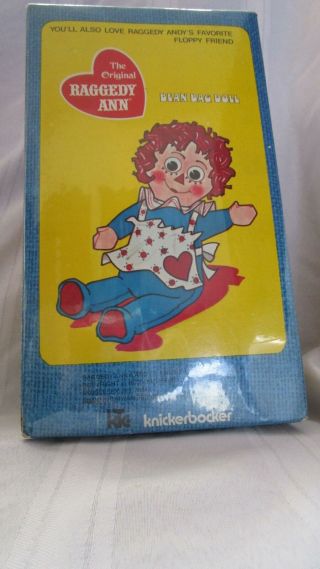 Vintage 1972 MIB Bean Bag Raggedy Andy doll Knickerbocker RARE 4