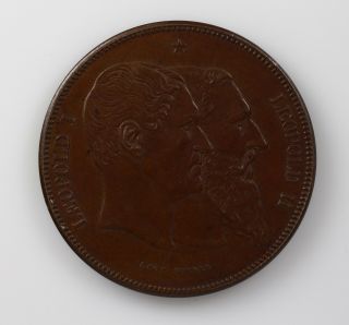 1880 Belgium 5 Franc Pattern Rare