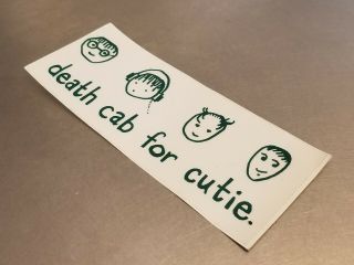Death Cab For Cutie Sticker From Early 2000 
