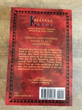 Kalevala Tarot,  Kalervo Aaltonen,  Rare,  Out Of Print,  Softcover 3