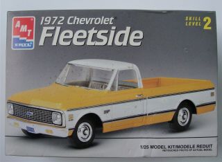 1972 Chevrolet Fleetside Truck 6691 Amt/ertl Model Kit - Rare Complete