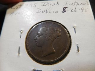 C22 Ireland Limerick City c.  1850 Farthing Token Drury - 117 Very RARE 2