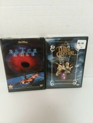 2 Rare Sci - Fi Dvds,  The Black Hole & The Dark Crystal (crystal Is)