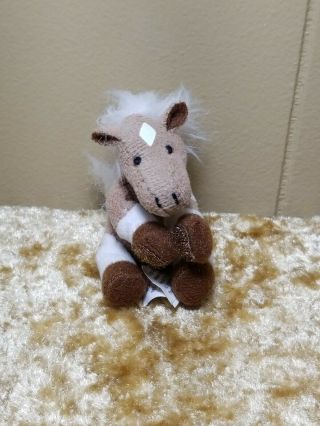 Rare Only Hearts Club Pets Golden The Horse White Mane Mini Plush Toy Friends