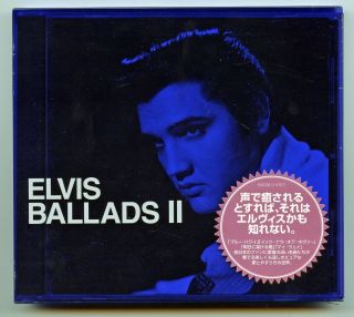 Rare Elvis Presley Cd - Elvis Ballads Ii - Blue Slip Case - Bmg - Japan Import