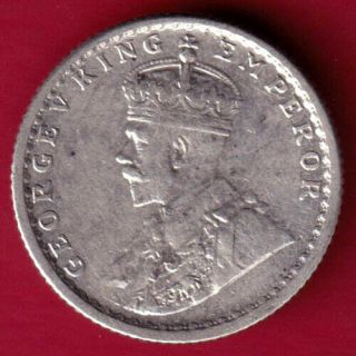 British India - 1934 - Kg V - 1/4 Rupee - Rare Silver Coin Be4