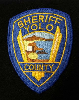 Yolo County California Police Sheriff Patch Highway Patrol State Very Old Rare