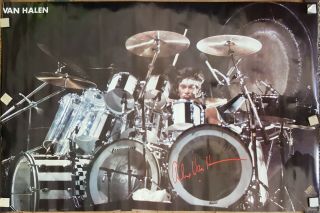 Alex Van Halen Poster 1983 Approx 23 X 35 Rare