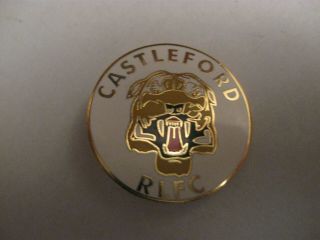 Rare Old Castleford Rugby League Club Enamel Brooch Pin Badge