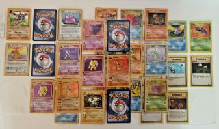 Pokemon Trading Card Game Fossil Set 55 Of 62 Cards Commons Uncommons Rares Holo