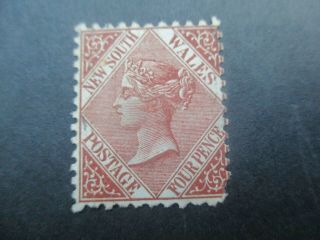 Nsw Stamps: 4d Perforated Rare (f235)