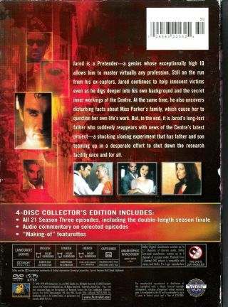 The Pretender - Season 3 (DVD,  2009,  4 - Disc Set) VERY RARE OOP W/ Slipcase 2