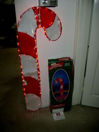 Mr.  Christmas Candy Cane Light Sculpture 50 " Tall Outdoor/indoor Rare