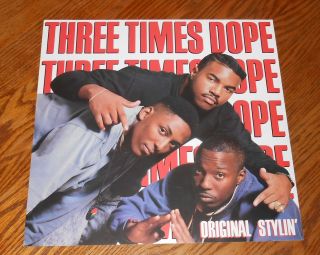 Three Times Dope Stylin’ Poster Flat Vintage Promo 12x12 Rare