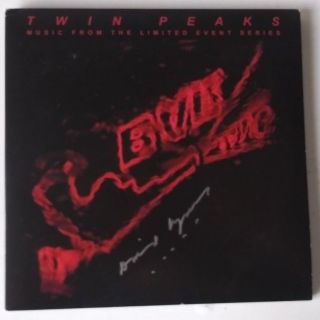 Twin Peaks Limited Series Music Amoeba David Lynch Signed Record Vinyl Lp Rare