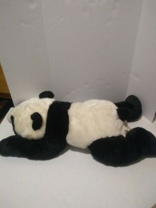Euc Rare Rainforest Cafe Large Panda Bear Stuffed Animal Plush White/black 35 "
