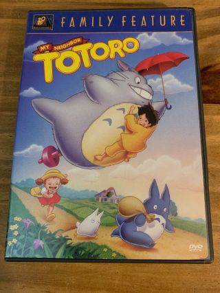My Neighbor Totoro Dvd,  2002 Fox Family Feature Rare Movie W Insert Htf