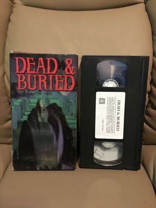DEAD & BURIED oop vhs movie 1982 Very RARE Substance Re - Release with artwork 2