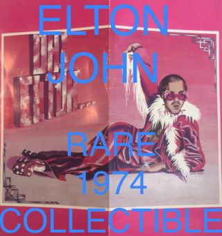 “oh Elton”1974 Mca Records Private Party Invitation To Honor Elton John /rare