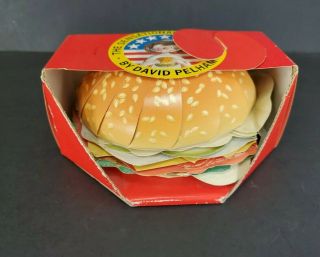 Rare 1995 Sensational Samburger By David Pelham Pop - Up Book Hamburger
