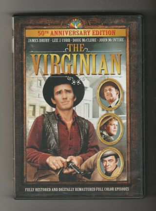 The Virginian 50th Anniversary Edition Dvd 5 Discs 20 Episodes Rare Htf