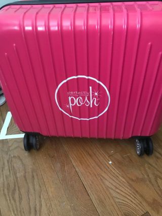 Perfectly Posh Rare Pink Square Suitcase