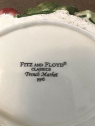Fitz and Floyd French Market Pig Lidded Box W/Cover - RARE - DISCONTINUED 4