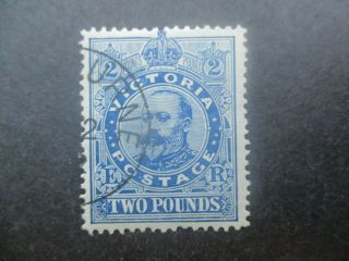 Victoria Stamps: £2 1901 - 1904 Commonwealth Period Cto - Rare - (f337)